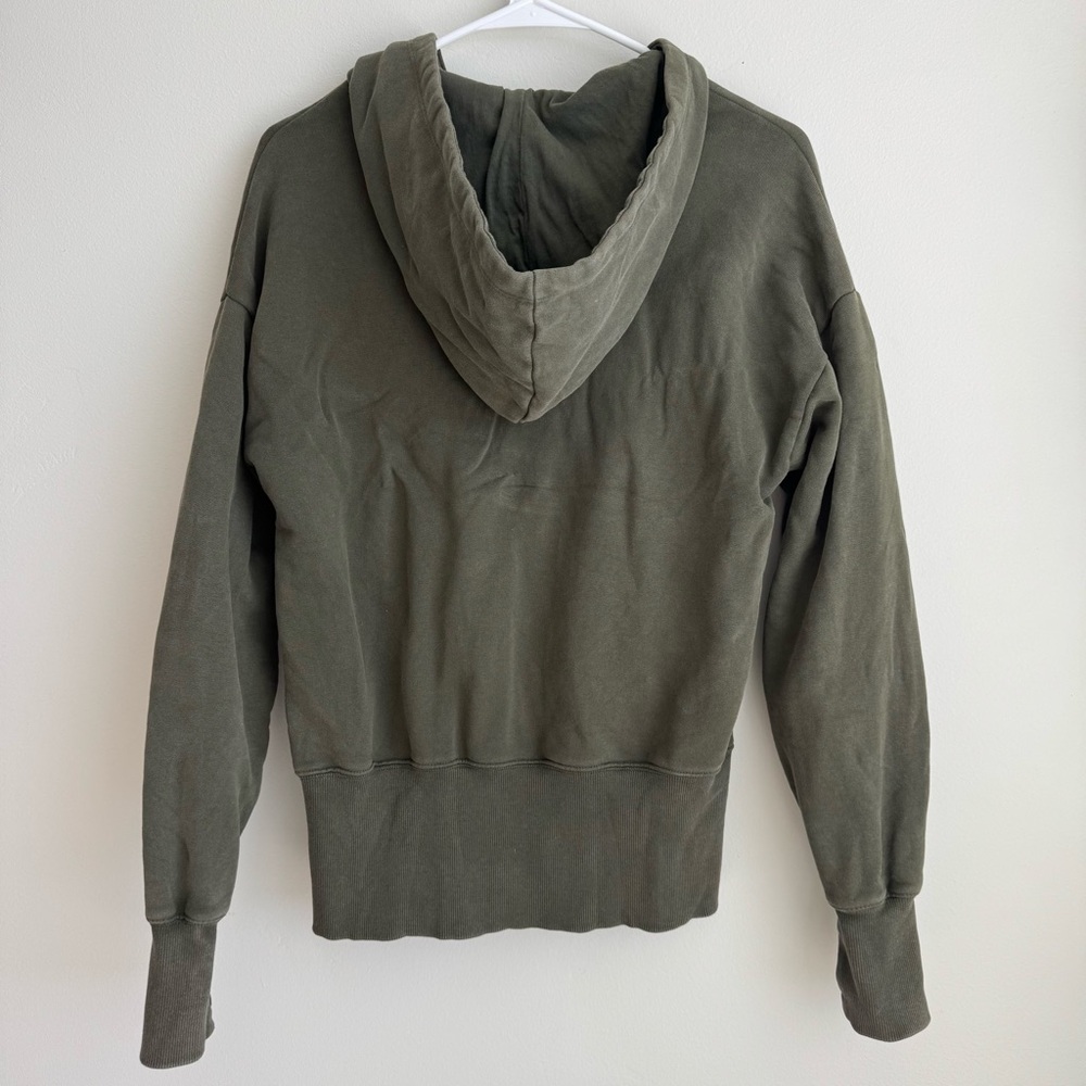 Offline Olive Green Zip-Up Hoodie Size XXS - Picture 5 of 5